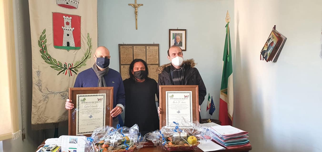 Paolo Marco Polidori Yautibug Presidente di PAESI UNITI della SABINA a Rieti con Emanuela Petroni e Pasquale Sciandra