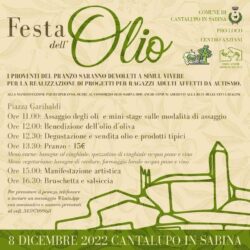 Pro Loco di Cantalupo in Sabina organizza la Festa dell'Olio