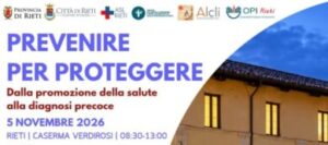 Rieti: prevenzione oncologica e salute maschile al centro del convegno ALCLI
